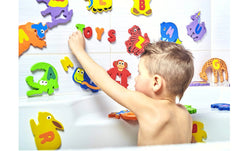 Foam Bath Toys Premium Educational Floating Bathtub Preschool Alphabet 52 Pcs