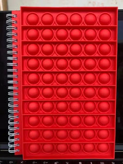 Pop Its Push Bubble Fidget Toys Pencil Case And Notebook