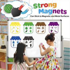 Colorful Magnetic Alphabet Learning Toys for Kids - Refrigerator Magnets Educational Game